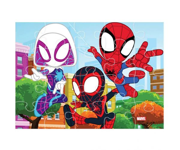 Luna: Spidey 4 în 1 puzzle cu 12-15-20-24 piese