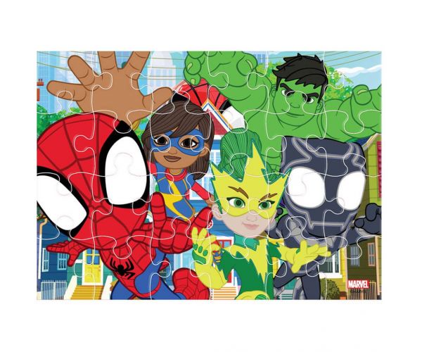 Luna: Spidey 4 în 1 puzzle cu 12-15-20-24 piese