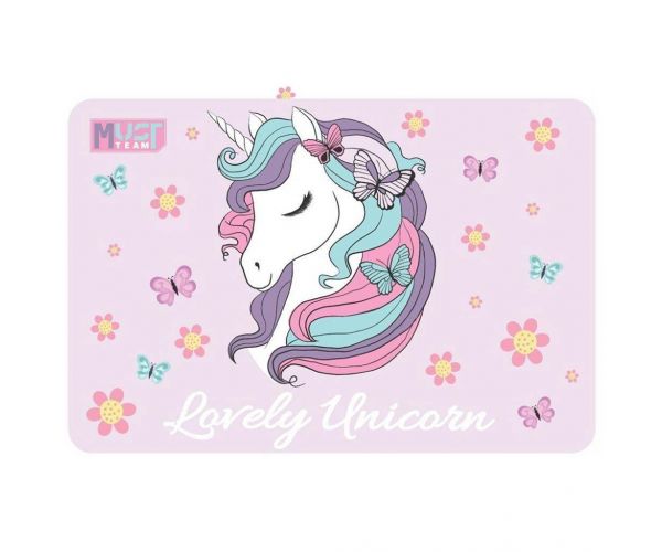 Luna: Suport de birou cu model Team Unikornis, 43x29cm