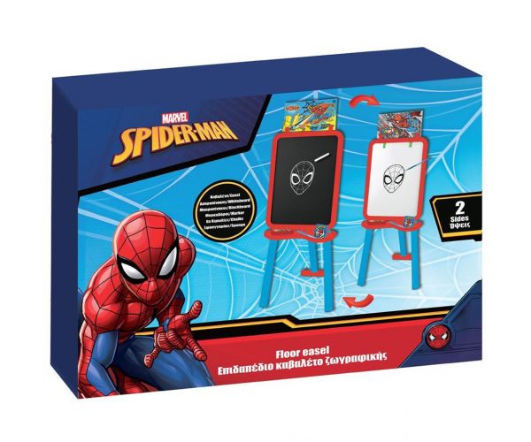 Luna: Tablă de desen Spider-Man 2 în 1, 56x42x6 cm