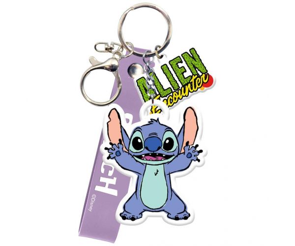 Luna: breloc cu figurină Stitch zâmbitoare