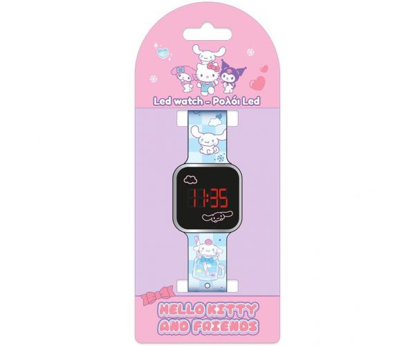 Luna: ceas de mână cu LED Hello Kitty Cinnamoroll
