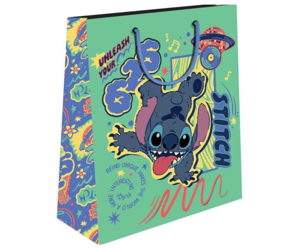 Luna: sacoșă de cadou medie Stitch 32x26x12 cm