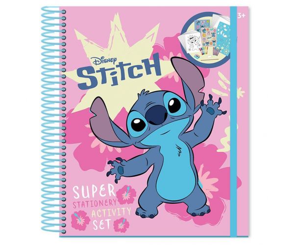 Luna: set creativ și de papetărie Disney Stitch, 45 de piese