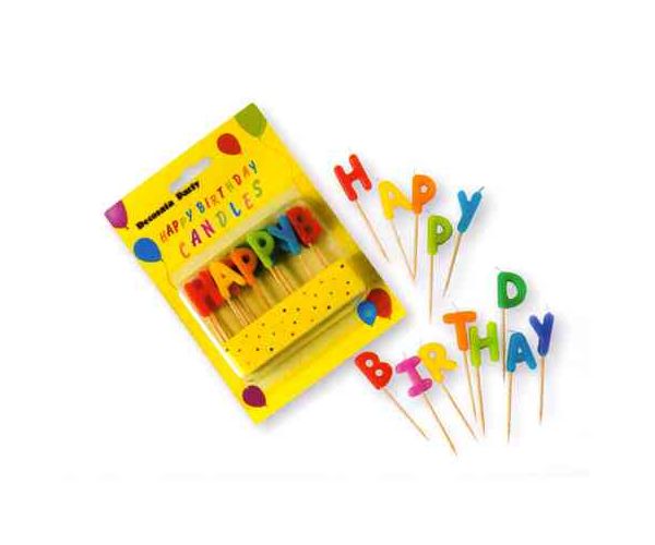 Happy Birthday betűgyertya