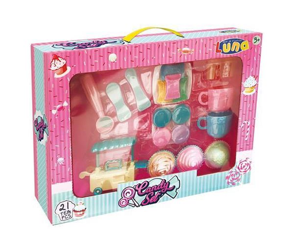 Luna: Muffin set prăjituri cu alte accesorii set 21 bucăți