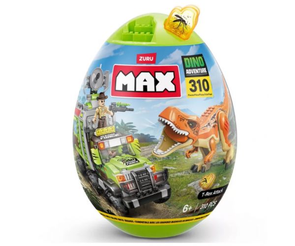 MAX Dino Aventură Capsulă Ou de Dinozaur, 310 bucăți