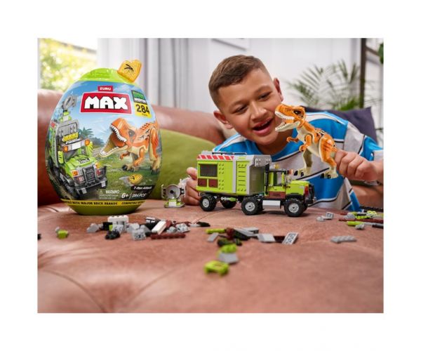 MAX Dino Aventură Capsulă Ou de Dinozaur, 310 bucăți