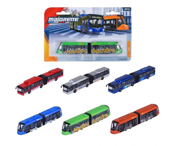 Majorette: Autobuz City MAN sau tramvai Avenio 1 buc - Simba Toys