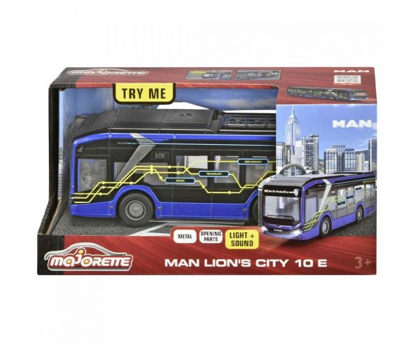Majorette: Autobuz MAN Lions City 10E cu lumină și sunet - Simba Toys