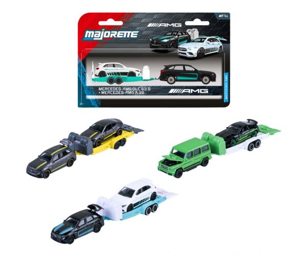 Majorette: Mercedes AMG Deluxe cu remorcă, în mai multe variante - Simba Toys