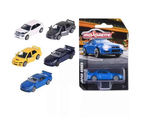 Majorette: Seria Japonia modele auto metalice seria 15 în mai multe variante 1/64 1buc