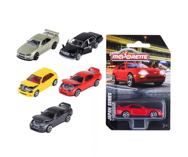 Majorette: Seria Japonia modele auto metalice seria 16, disponibile în mai multe variante 1/64 1buc.