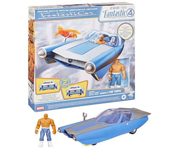 Marvel – Cei patru fantastici Epic World of Action: Fantasticar plutitor și de croazieră - Hasbro
