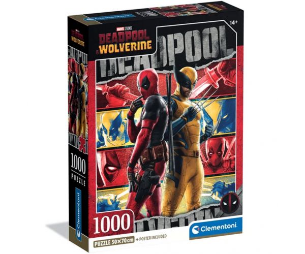 Marvel: Deadpool și Wolverine puzzle de 1000 de piese - Clementoni