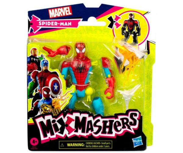Marvel Mix Mashers: Avengers Spider-Man figură cu accesorii - Hasbro
