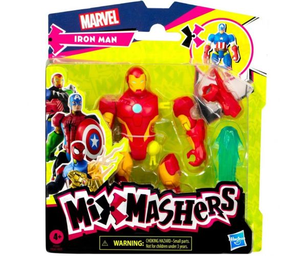 Marvel Mix Mashers: Figurină Iron Man Avengers cu accesorii - Hasbro