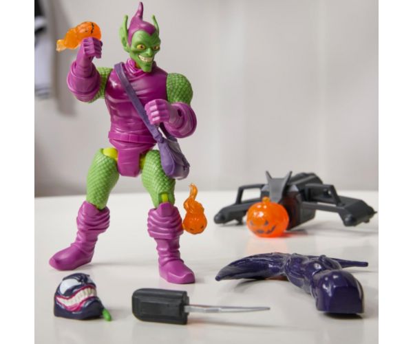 Marvel Mix Mashers: Omul Păianjen - Goblinul Verde, figurină cu accesorii - Hasbro