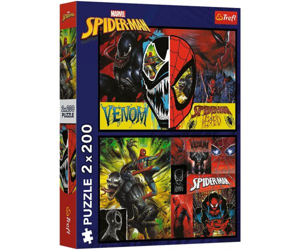 Marvel: Pókember vs Venom 2x200db-os puzzle - Trefl
