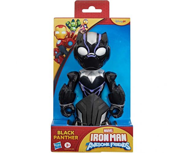 Marvel Omul de Fier și prietenii săi minunați - Figurină Pantera Neagră de 23 cm - Hasbro