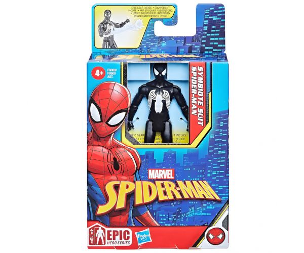 Marvel: Spider-Man - Costum Simbiot Spider-Man Negru figură de acțiune 10 cm - Hasbro