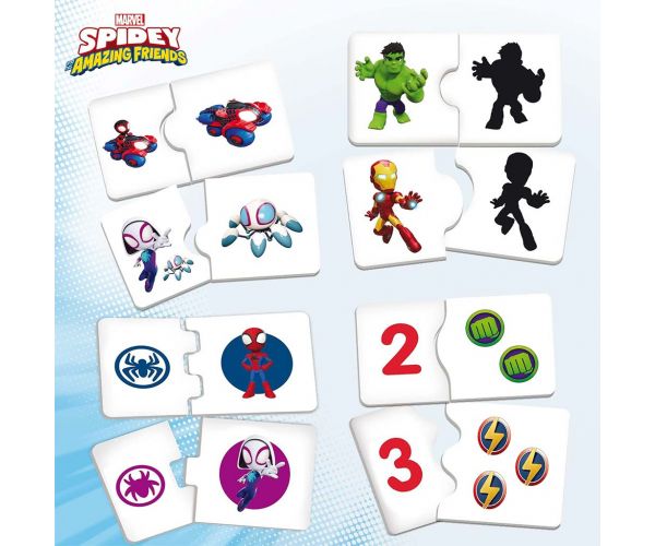 Masă de joacă Spidey cu 10 jocuri pentru dezvoltarea abilităților - Lisciani
