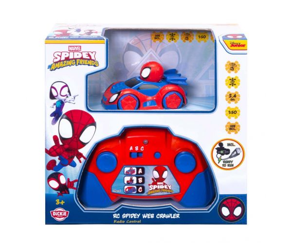 Mașină Spider-Man cu telecomandă 1/50 - Dickie Toys