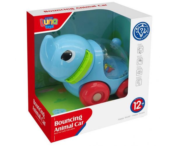Mașină cu elefant rulând