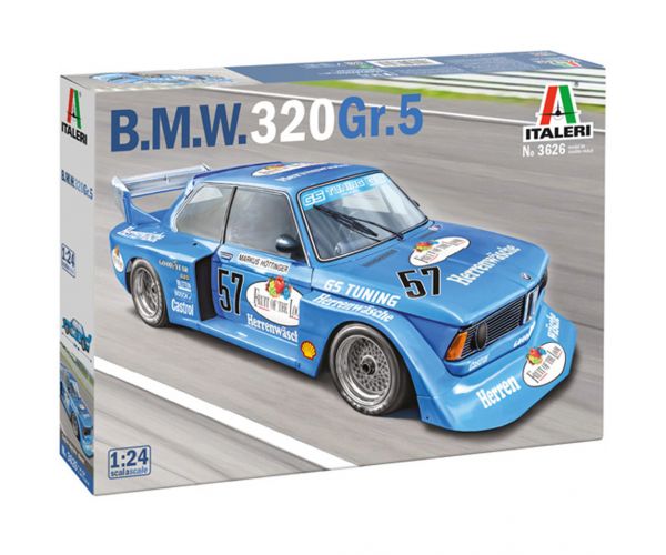 Mașină de curse BMW 320 Gr.5 la scară 1/24 de la Italeri