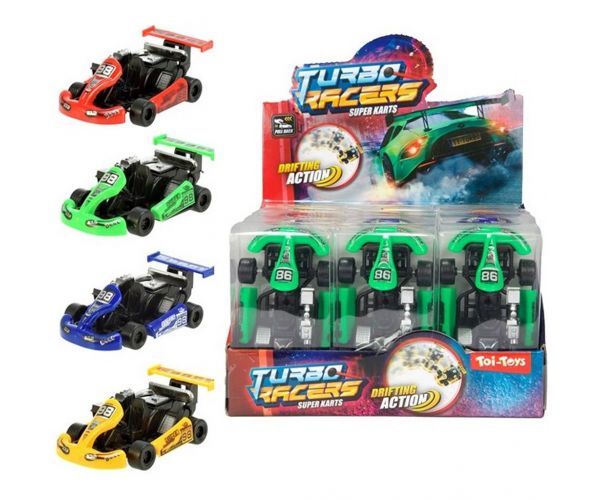 Mașină de curse Go-kart Turbo Racers, disponibilă în mai multe variante, 1 bucată