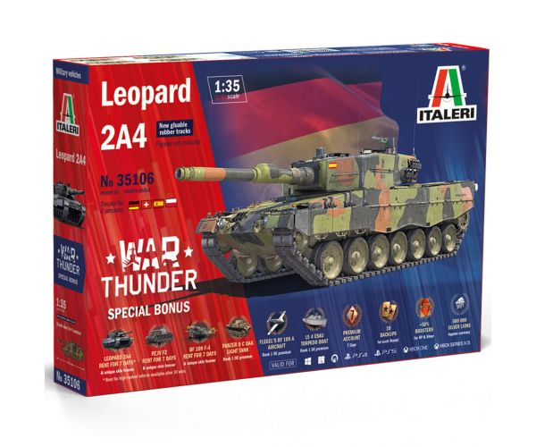 Mașină de model Italeri 1/35 Leopard 2A4