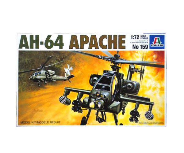 Mașină de model Italeri 1/72 AH-64 Apache helicopter