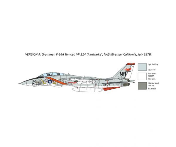 Mașină de model Italeri 1/72 F-14A Tomcat
