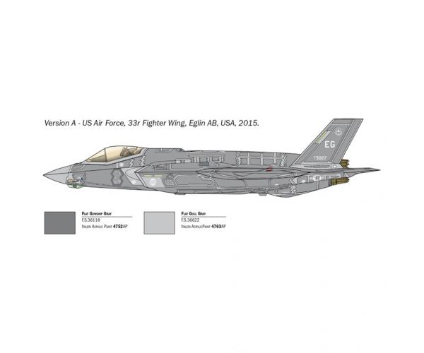 Mașină de model Italeri 1/72 F-35A Lightning II