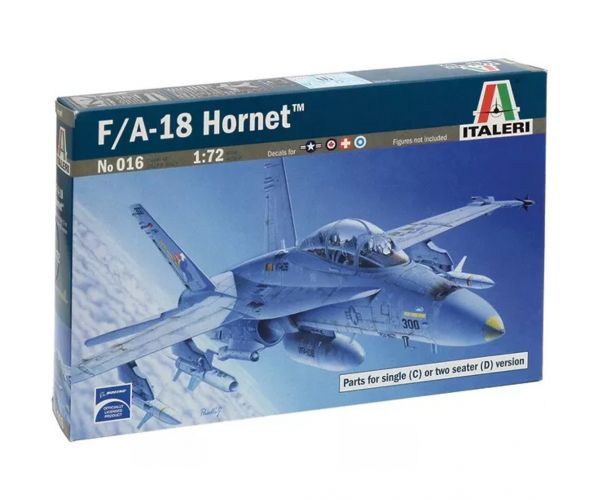 Mașină de model Italeri 1/72 F/A-18 Hornet avion de vânătoare