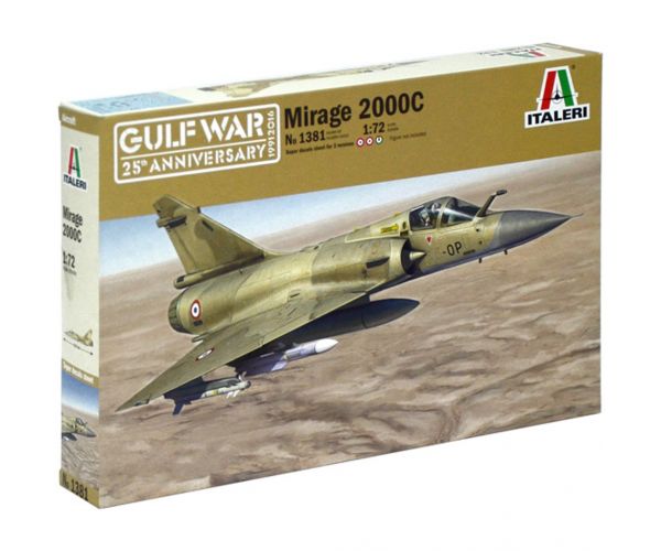 Mașină de model Italeri 1/72 Mirage 2000C avion de vânătoare