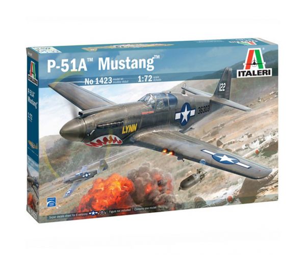 Mașină de model Italeri 1/72 P-51A Mustang avion de vânătoare