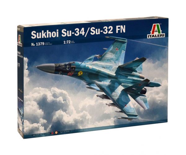 Mașină de model Italeri 1/72 Sukhoi Su-34/Su-32 FN avion de vânătoare-bombardier