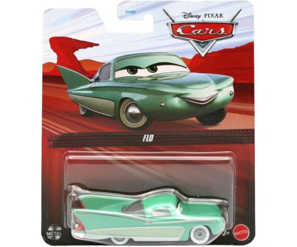 Mașinuță Flo, personaj din Mașini 3, culoare verde, scară 1/55 - Mattel