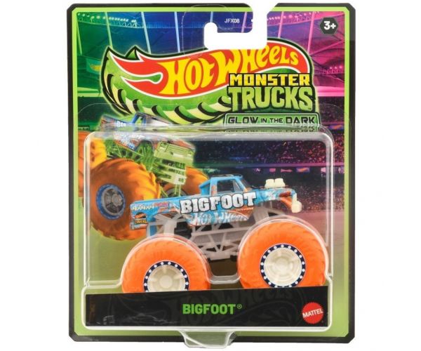 Hot Wheels Monster Trucks Bigfoot sötétben világító kisautó 1/64 - Mattel