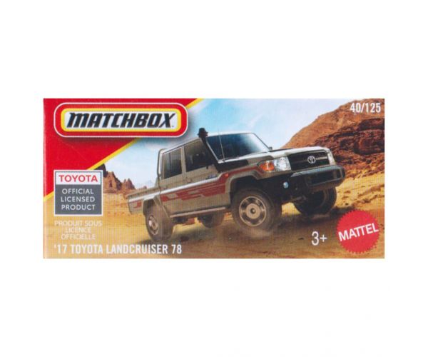 Mașinuță Matchbox ’17 Toyota Land Cruiser 78 1/64 – Mattel