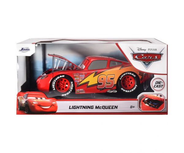Mașinuță metalică Fulger McQueen cu capotă rabatabilă, scară 1/24 - Simba Toys