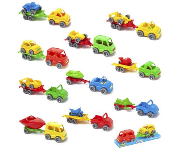 Mașinuțe Kid Cars cu remorcă - Wader