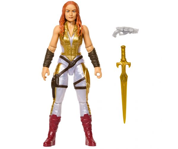 Masters of the Universe: Apărătorii universului — Figurină de acțiune Teela cu accesorii, 14 cm - Mattel