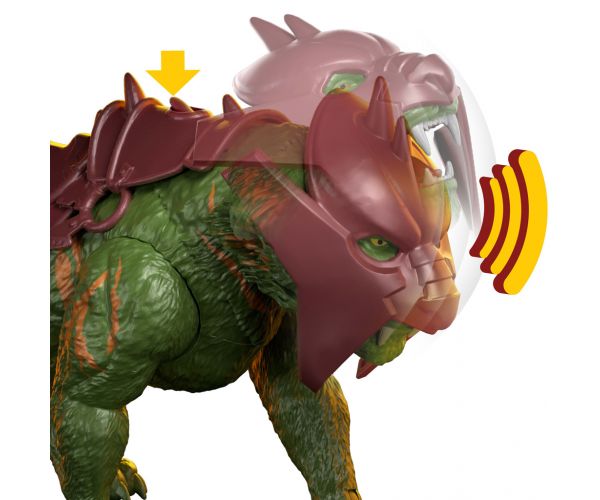 Masters of the Universe: Apărătorii universului Battle Cat - figurină cu sunet și funcție de luptă - Mattel