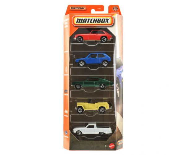 Matchbox: Classic Cruisers - set de 5 mașinuțe la scară 1/64 - Mattel