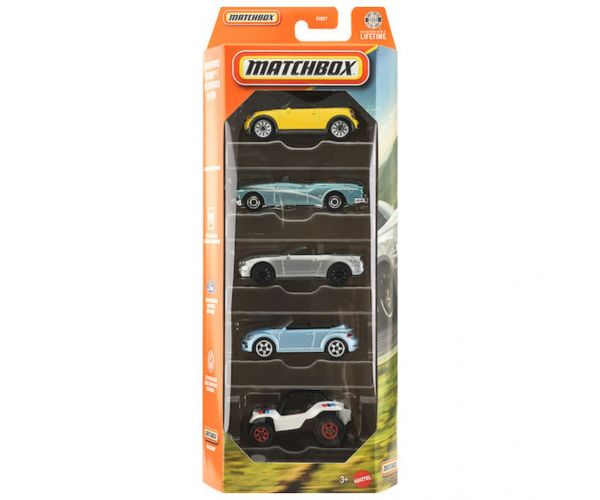 Matchbox: Convertible Dreams set de 5 mașinuțe 1/64 - Mattel