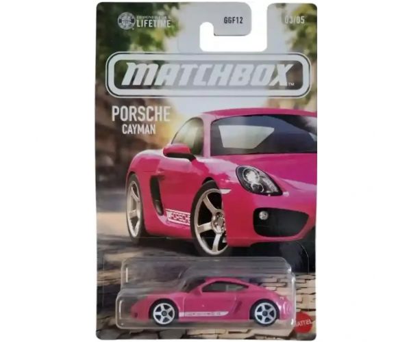 Matchbox Iconic Porsche Cayman mașinuță roz 1/64 – Mattel