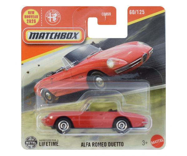 Matchbox: Mașinuță Alfa Romeo Duetto 1/64 - Mattel