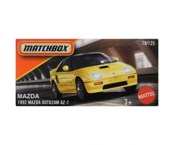 Matchbox: Mașinuță Mazda Autozam AZ-1 din 1992 în cutie de carton 1/64 - Mattel